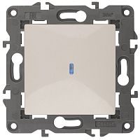 Выключатель с подсветкой без рамки Эра Elegance 1-кл. слоновая кость картинка